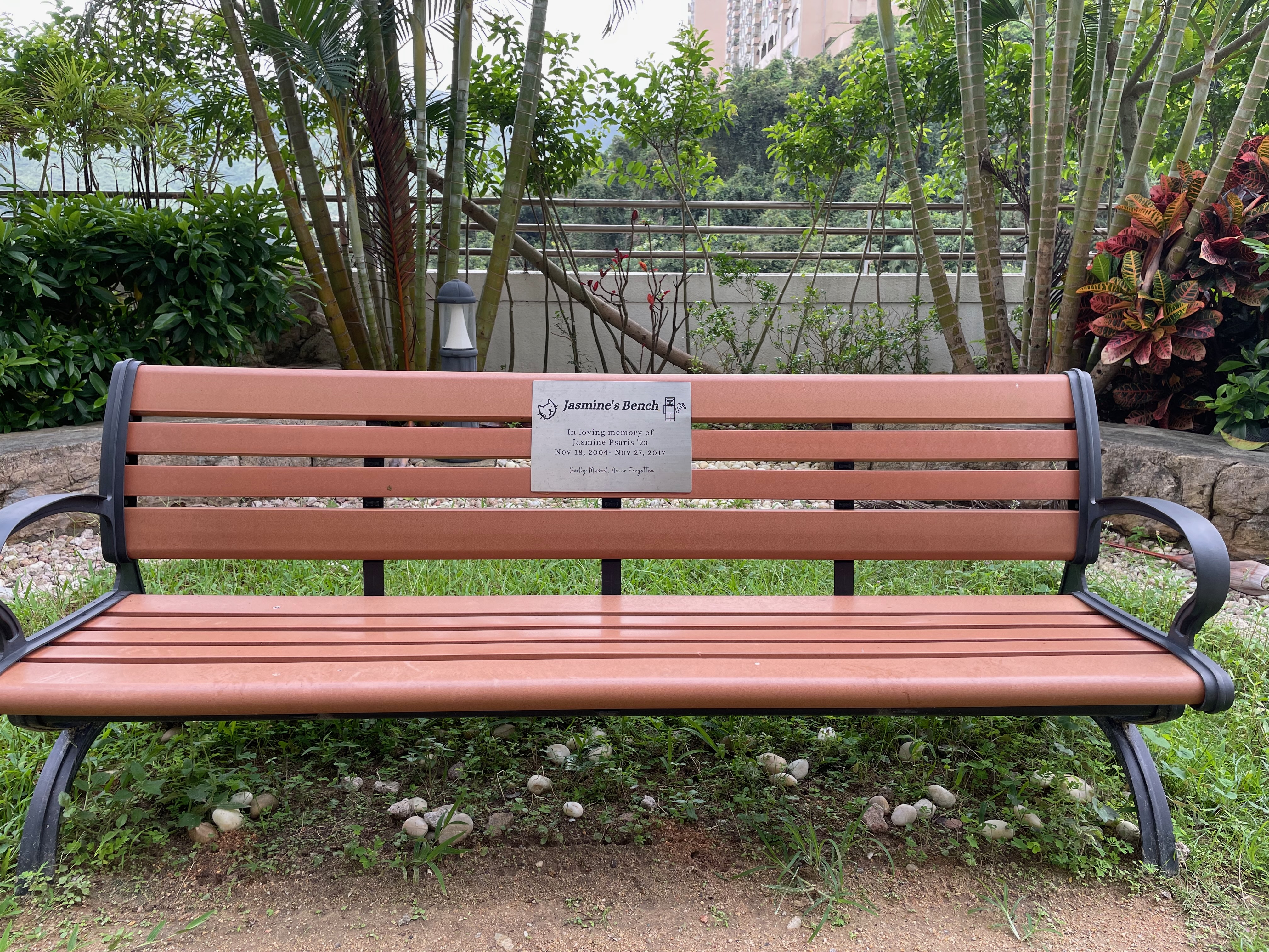 Jasmine's Bench!